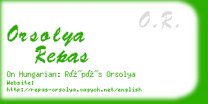 orsolya repas business card